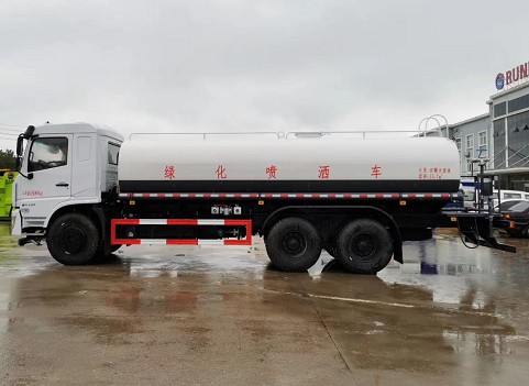 國六19方東風D3L后雙橋綠化灑水車_SCS5250GPSDFV6型綠化噴灑車3