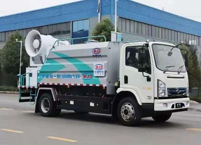 電動灑水車型號規格_8噸比亞迪T7B純電動抑塵車
